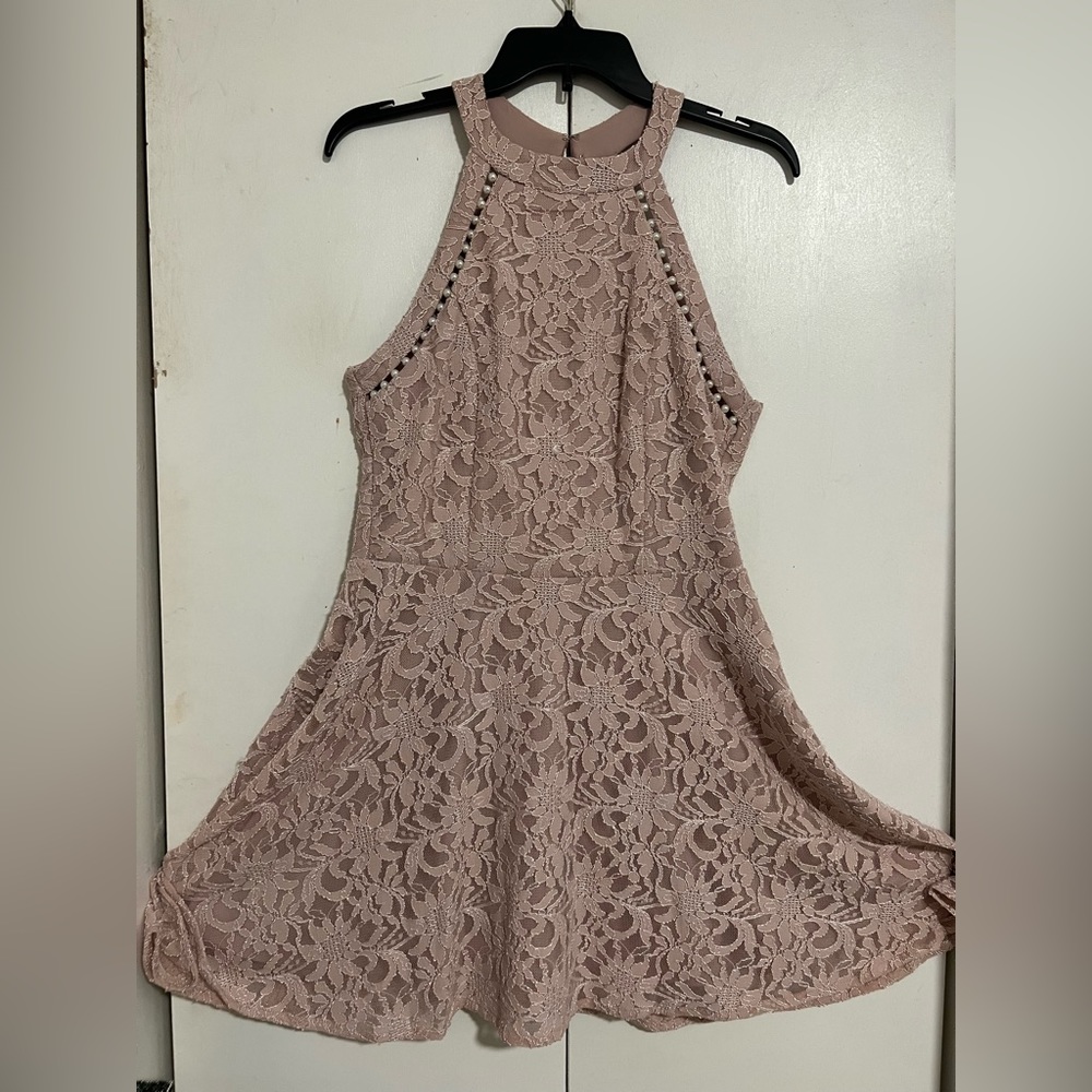 light pink dress